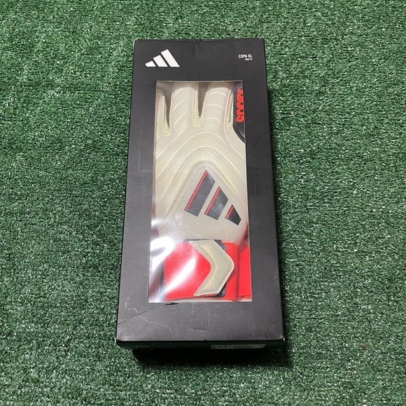 Adidas Copa GL Pro PC , Goalkeeper Gloves, Ivory/Solar Red/BIack, IQ4008 , Sz 12 - Picture 1 of 5